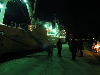 韓国釜慶国立大学校水産科学大学の練習船「Kaya号」が来広